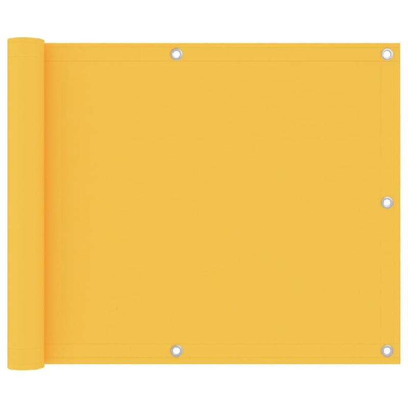 ÉCRAN DE BALCON BRISE PARE VUE PROTECTION CONFIDENTIALITÉ 75 X 400 CM TISSU OXFORD JAUNE 02_0010194_0