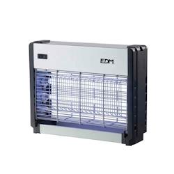 EDM - Désinsectiseur électronique professionnel 2X8W 33X9X26Cm Couleur Chrome/Noir Edm - 8425998060126_0