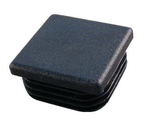 EMBOUT INTERIEUR CARRÉ PLASTIQUE 50MM NOIR - FORTAPS - 15-50X50
