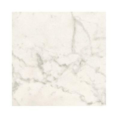 Emh Plateau de table professionnel 60x60 cm – stratifié moulé décor marbre blanc - blanc BISPLAT60X60MARBRE_0