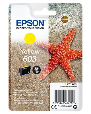 Epson Singlepack Yellow 603 Ink_0