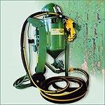 Équipement de sablage complet - Sableuse 60 litres automatique avec lance de projection et équipement de protection_0