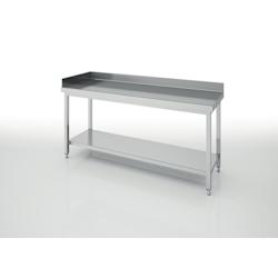 ERATOS Dosseret Lateral Pour Table Serie 700 - Inox Aisi 304 18/10 Satinee - Positionnement Gauche PL-70I - PL-70I_0