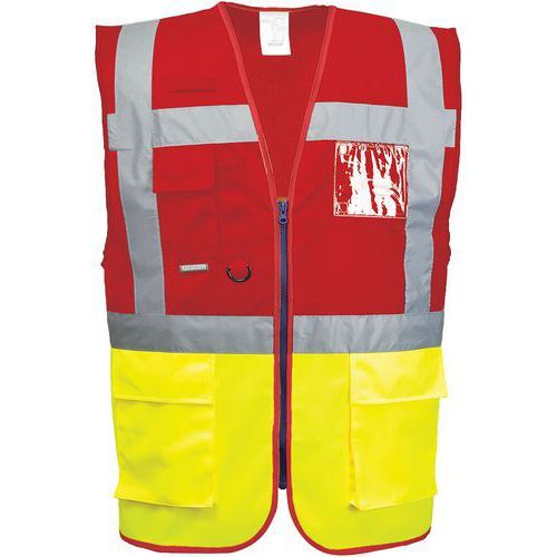 GILET HAUTE-VISIBILITÉ EXECUTIVE PARIS C276 ROUGE/JAUNE L - PORTWEST