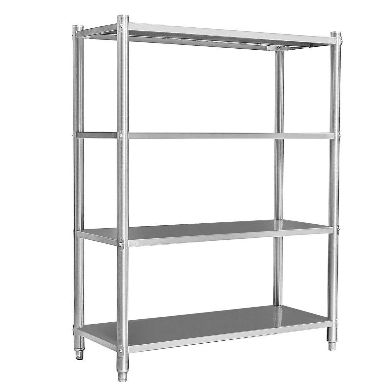 Helloshop26 - Étagères gastronomie meuble charge lourde cuisine 155 cm acier inoxydable 16_0000504 - 3001014999783_0