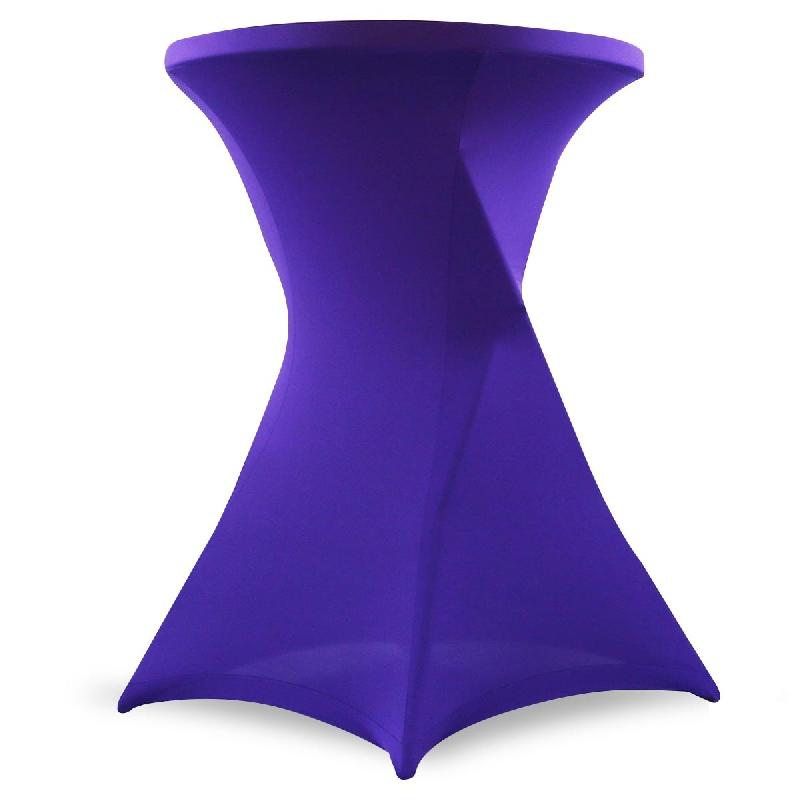 Housse violette élastique pour mange-debout - 110x80 cm - Polyester et élasthanne_0