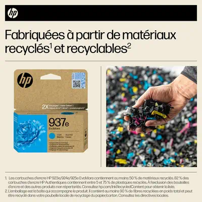 HP 937e Cartouche dencre authentique Cyan EvoMore_0