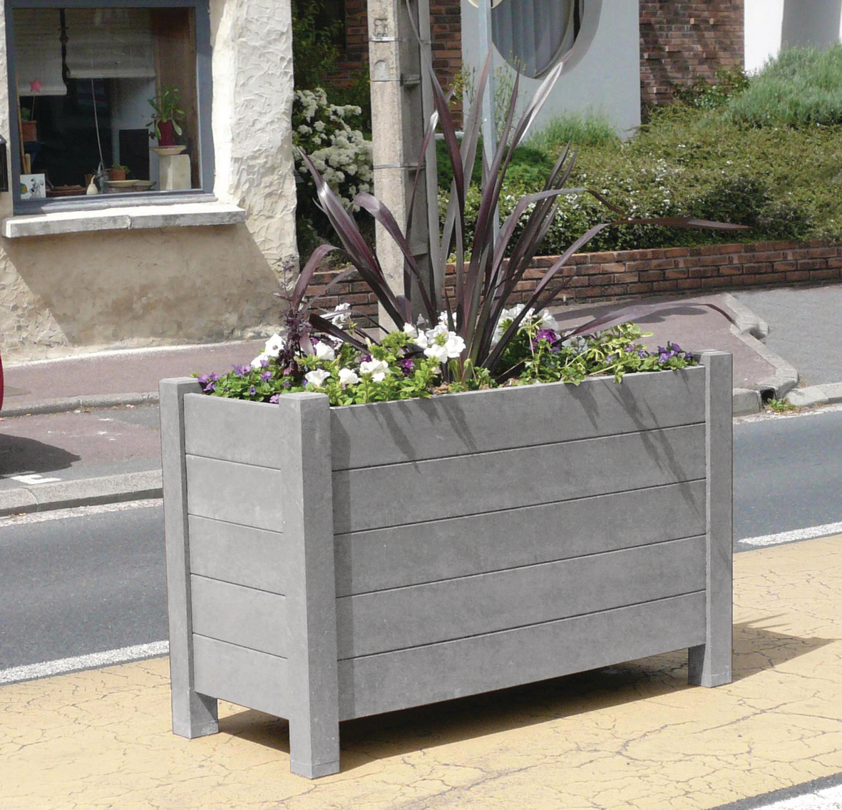 JARDINIÈRE AVENUE FORME RECTANGULAIRE