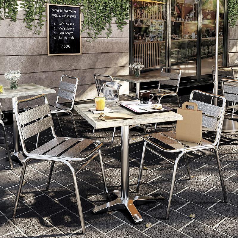 Kit plateau et pied de table + 2 chaises extérieurs_0