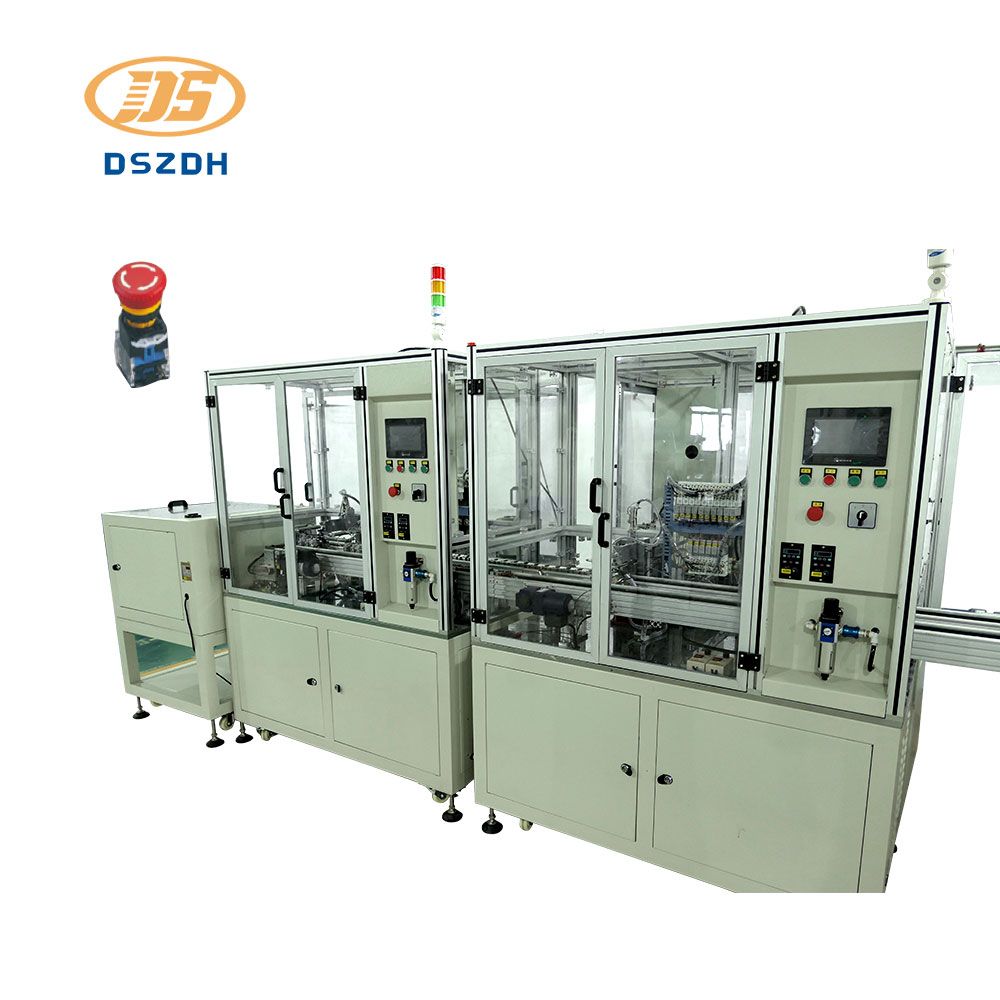 Ligne d'assemblage automatique Desheng - Machine pour commutateur à bouton-poussoir avec système de contrôle PLC_0