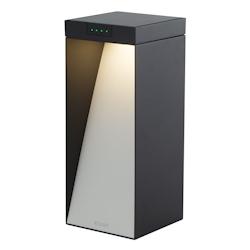 Lumisky Borne solaire aluminium LED puissant blanc chaud MILIO SIDE H35cm - noir 3666162010263_0