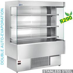 Meuble mural réfrigéré tout inox MTX-12/R2 - libre-service pour sandwiches, produits laitiers, fromages et boissons_0