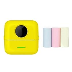 Mini Imprimante Bluetooth Thermique Avec Papier Couleur Pour Étudiants Jaune YONIS - jaune 3615616968810_0