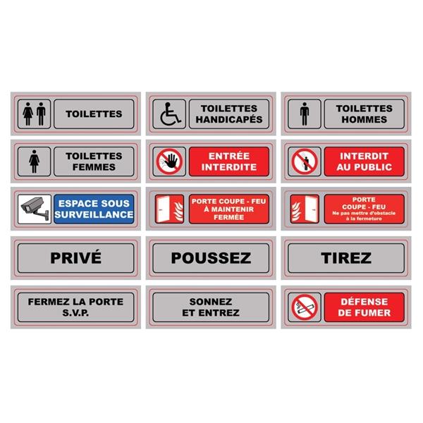 PLAQUE SIGNALISATION PLEXIGLASS IMPRIMÉE - INTERDIT AU PUBLIC