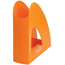 PORTE-REVUES LOOP TREND COLOURS, A4, PLASTIQUE, ORANGE - LOT DE 6