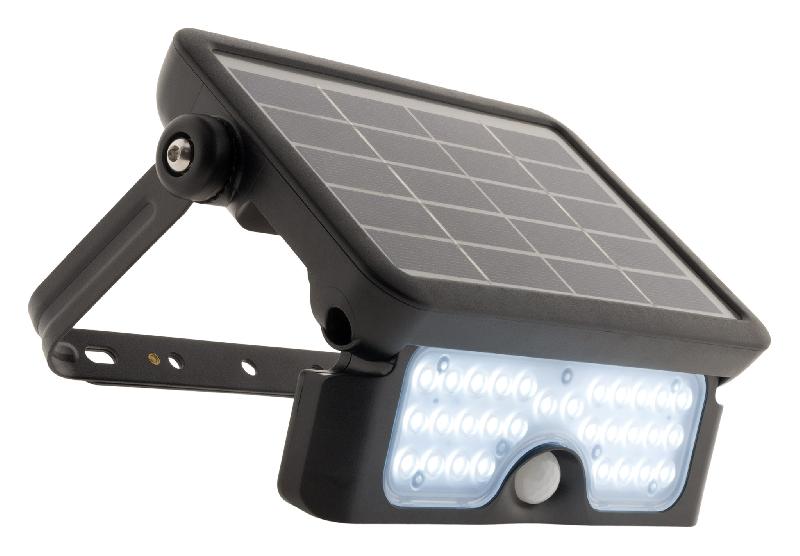 Projecteur LED 5W avec panneau solaire et détecteur intégrés_0