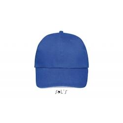 Sol's - Casquette 6 panneaux BUFFALO Bleu Roi / Blanc Taille Unique - Taille unique bleu 3660734087066_0