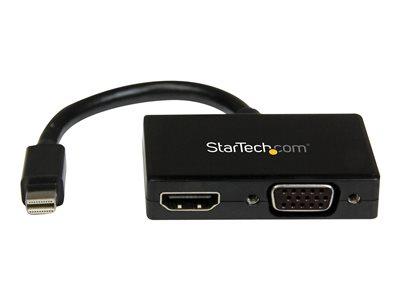 STARTECH.COM ADAPTATEUR AUDIO / VIDÉO DE VOYAGE - CONVERTISSEUR 2-EN-1 MINI DISPLAYPORT VERS HDMI OU VGA