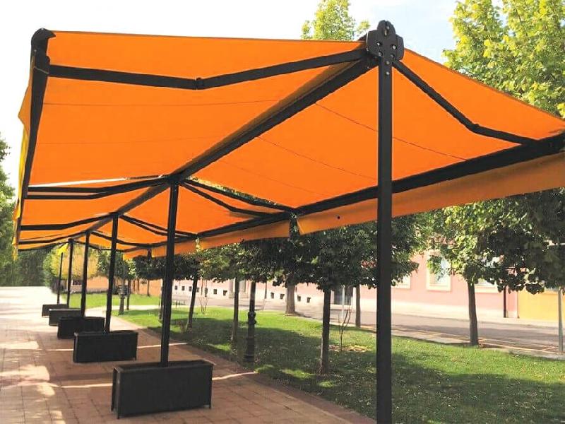 Store Double Pente 325 Toile UO Plus Électrique (Moteur Télécommande ou Interrupteur) Coffre Intégral en Sur Mesure Référence: Store double pente 325 UO+_0
