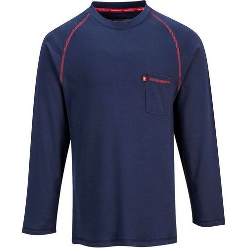 T-SHIRT BIZFLAME ENCOLURE RAS DU COU FR01 - BLEU FONCÉ -XXXL - PORTWEST