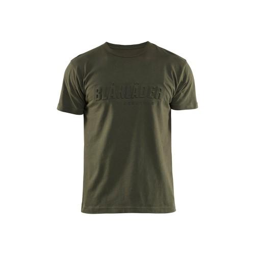 T-SHIRT DE TRAVAIL VERT FORÊT IMPRIMÉ 3D - M BLAKLADER
