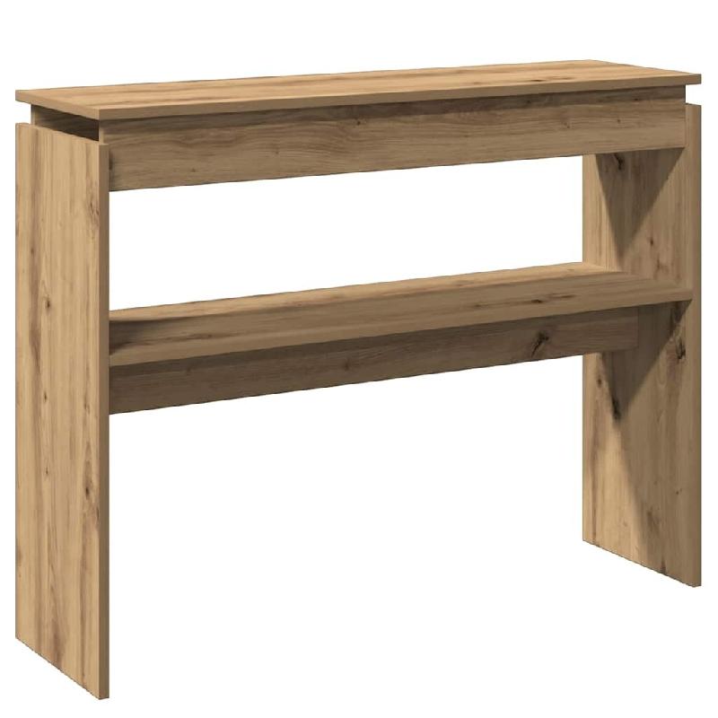 Table console chêne artisanal 102x30x80 cm bois d'ingénierie Modèle Apex Concept - 856627_0