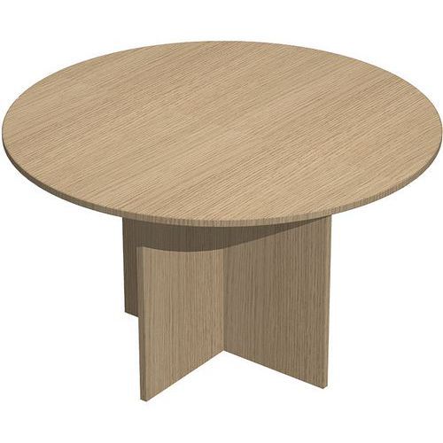 TABLE DE RÉUNION RONDE FAST - 120X72CM - CHÊNE