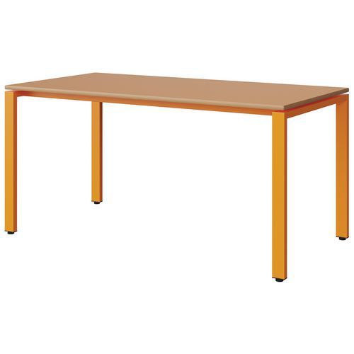 TABLE MALIBU 160X80 T6 SOUDÉ ST ALAISÉ ORAN U340/ORANGE 1028