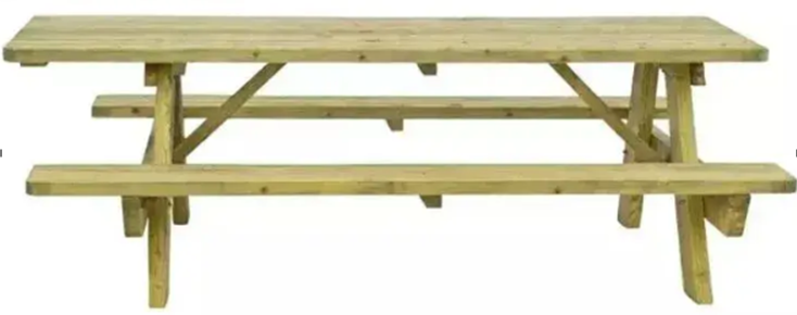 Table pique nique PMR en bois 45 mm - TBLPNQRBS-JD11/PMR_0