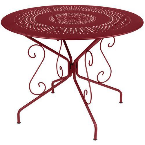 TABLE RONDE MONTMARTRE Ø 96 CM PIMENT - FERMOB