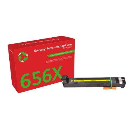 TONER REMANUFACTURÉ JAUNE EVERYDAY™ DE XEROX COMPATIBLE AVEC HP 656X (CF462X), GRANDE CAPACITÉ - TONER COMPATIBLE