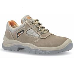 U-Power - Chaussures de sécurité basses classiques OASIS - S1P SRC - Environnements secs - Beige Taille 47 - Empeigne daim - Inserts respirants - Embout acier_0