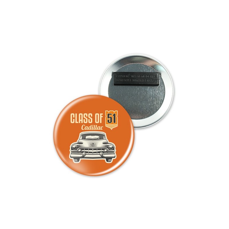 Badge personnalisé - attache aimantée - 88 mm de diamètre - idéal pour festivals, réunions, évènements et séminaires_0