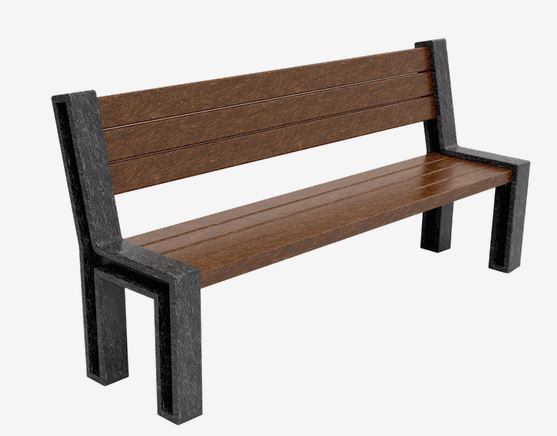 Banc public SIS UM337 - En plastique recyclé, résistant et écologique_0