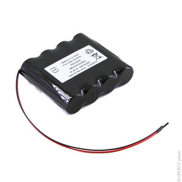 BATTERIE LI-ION 4X 18650 2S2P ST1 7.4V 5.2AH F180_0