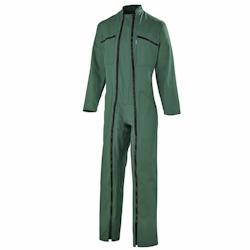 Cepovett - Combinaison de travail 2 Zip coton majoritaire Essentiels Vert Taille XS - XS vert 3184373096406_0