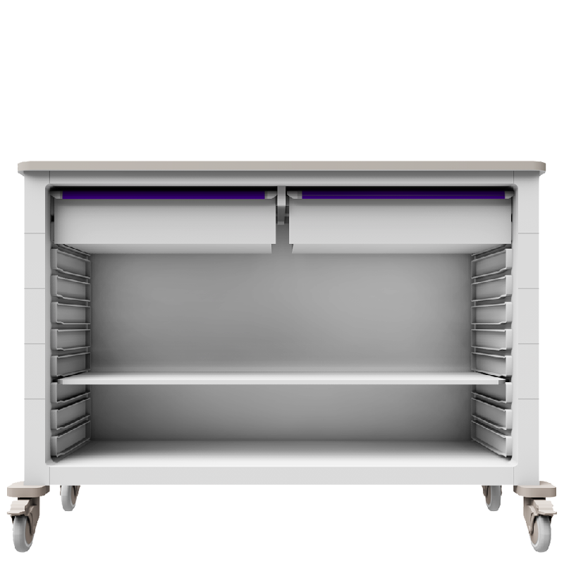 Chariot de nursing - HMS-MHDXSS0201 - pour soins et transport de linge_0
