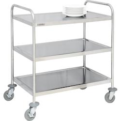 Chariot en inox 3 plateaux CCI3 Casselin - gris CCI3_0
