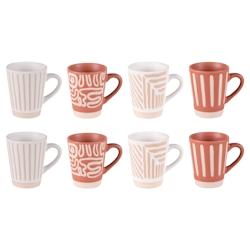 Coffret de 8 tasses Diwali 10 cl -  Multicolore Rond Grès Table Passion 8.5x5.8 cm - multicolore Grès 3106232781483_0