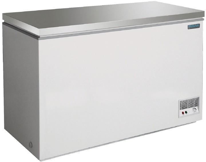 Congélateur coffre avec couvercle en acier inox - modèles 385L, 516L, 587L - pour professionnels de la restauration_0