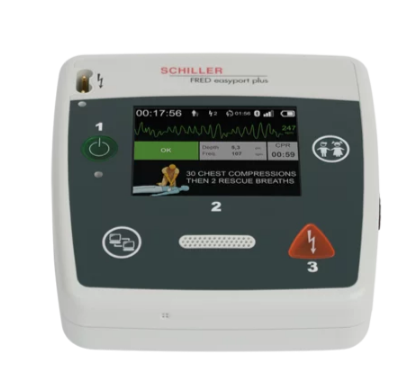 Défibrillateur SCHILLER FRED easyport plus - Poids léger et compact avec interface intuitive et écran LCD couleur_0