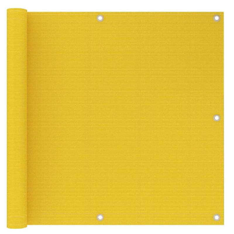 ÉCRAN DE BALCON BRISE PARE VUE PROTECTION CONFIDENTIALITÉ 90 X 500 CM PEHD JAUNE 02_0010203_0