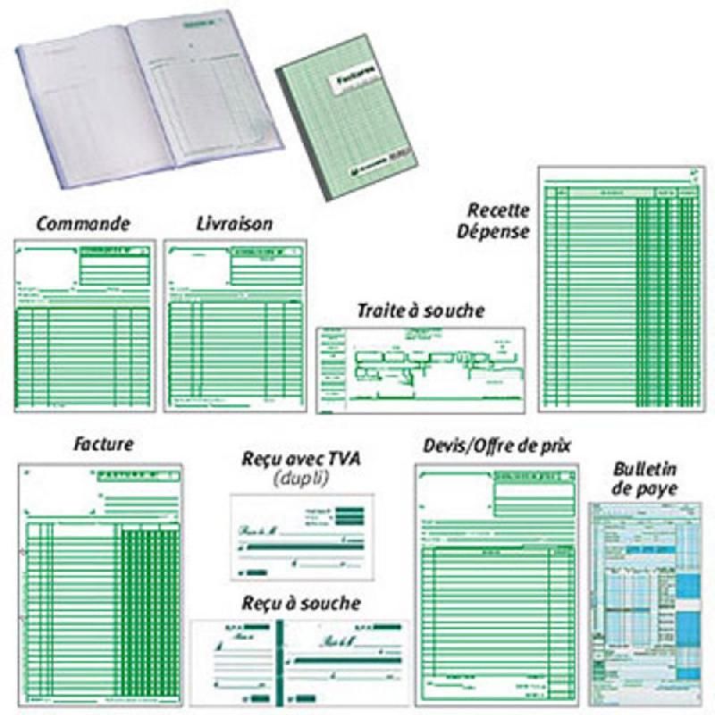 EXACOMPTA CARNET AUTOCOPIANT DE LIVRAISONS - FORMAT 21 X 18 CM (PRIX UNITAIRE)