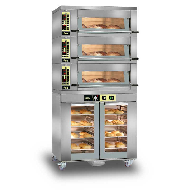 Four à sole modulaire FSD3XE - manuel ou automatique - Température max 300°C - 99 programmes - Surface de cuisson 650x850 mm_0