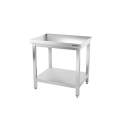 GGM Gastro Tables Inox de Travail Centrales Premium avec Etagère - Profondeur 600 mm - ATK86 - 4063326067085_0