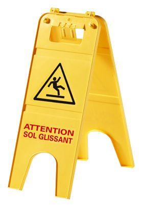 Panneau de signalisation sol glissant - 228 x H. 600 mm - 750 g_0