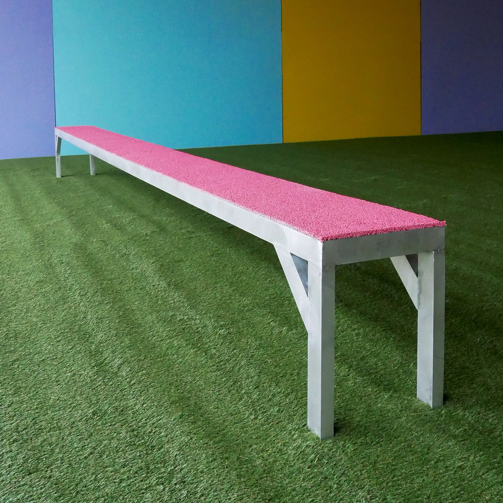 Pont fixe avec surface antidérapante en caoutchouc EPDM - Normes FCI - Dimensions 4m x 30cm x 40cm_0