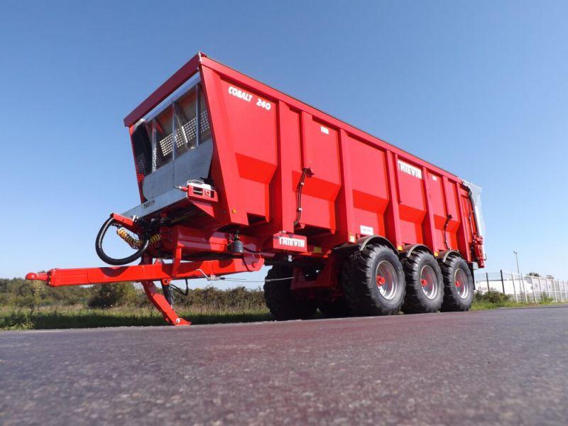 Remorque agricole fond poussant-mouvant Cobalt 240 - Thievin - PTAC 32T - Volume jusqu'à 60 m³_0