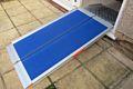 Set - Rampe Premium XL + Plaque PMR - Longueurs jusqu'à 2440mm, surface antidérapante bleue, capacité 300kg_0
