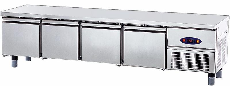 Soubassement réfrigéré avec 4 tiroirs 1/1 pour appareils de cuisson, l=2200 mm - HCE2006/F_0